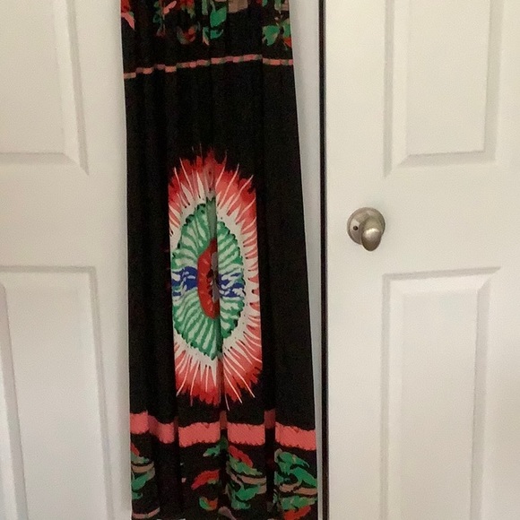 Brand new black print Bradzoli maxi dress. - Picture 6 of 6